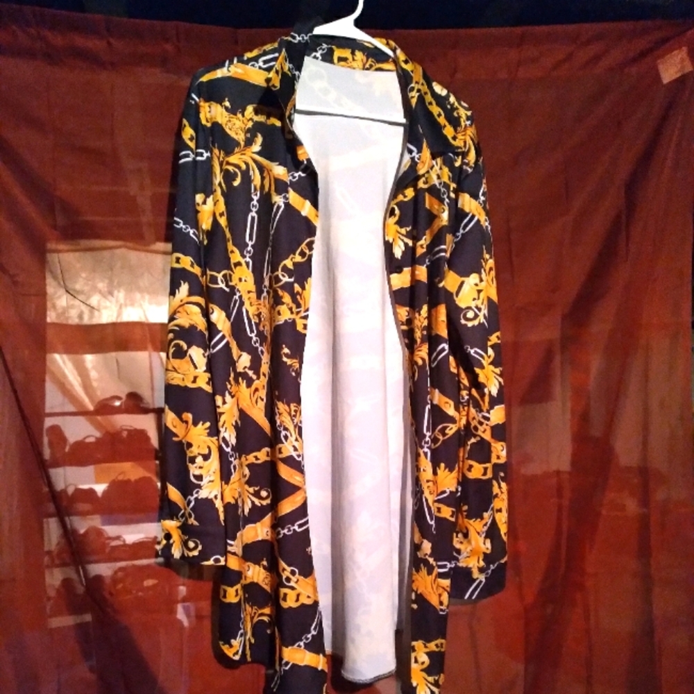 Black & Gold shirt dress
